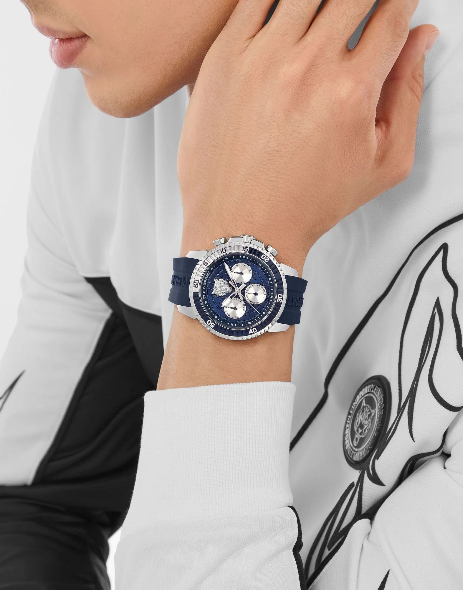 Plein Sport Uhr Herren POWERLIFT PSPBA0223 Blau / Silber