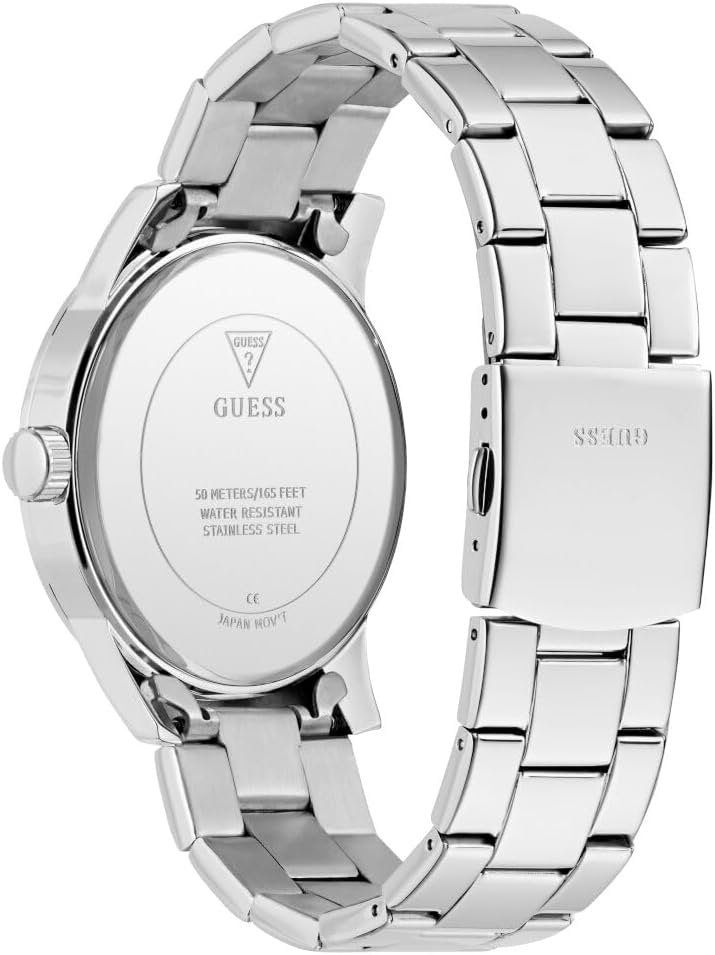 Guess Armbanduhr Herren Collegiate Analog Silber GW0888G1
