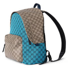 Gucci Rucksack Herren Match Medium GG Rucksack Hellblau Beige 856952 FAFL3 4542