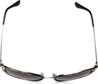Bulgari Damen 0BV6083 20188G 56 Sonnenbrille, Schwarz (Black/Pale Gold/Greygradient)