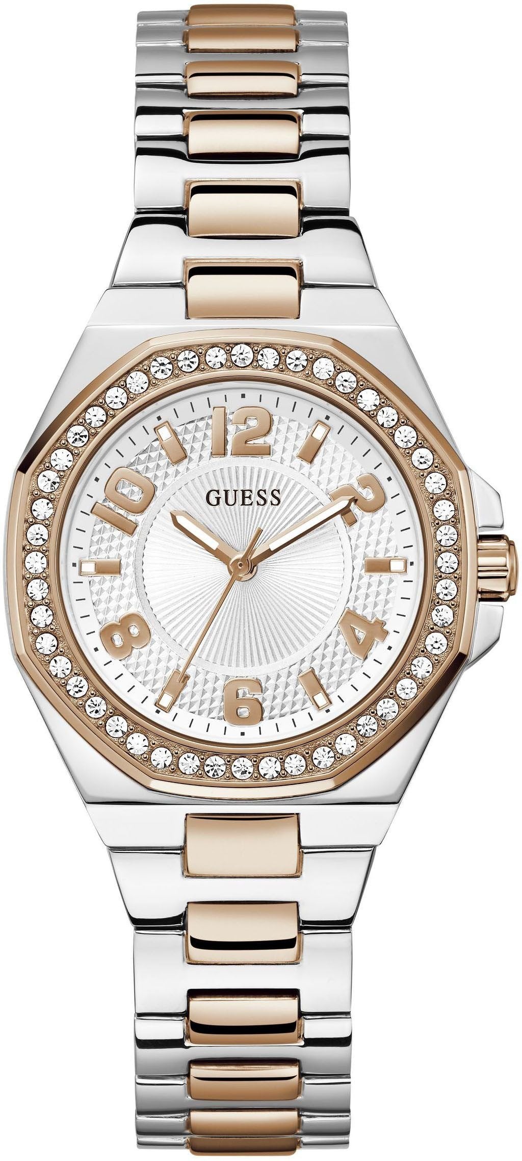 Guess Damen Uhr CONTESSA Bicolor Edelstahl Analog GW0877L4