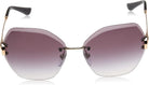 BULGARI Damen 0BV6105B 20148G 62 Sonnenbrille, Gold (Pink Gold/Greygradient)