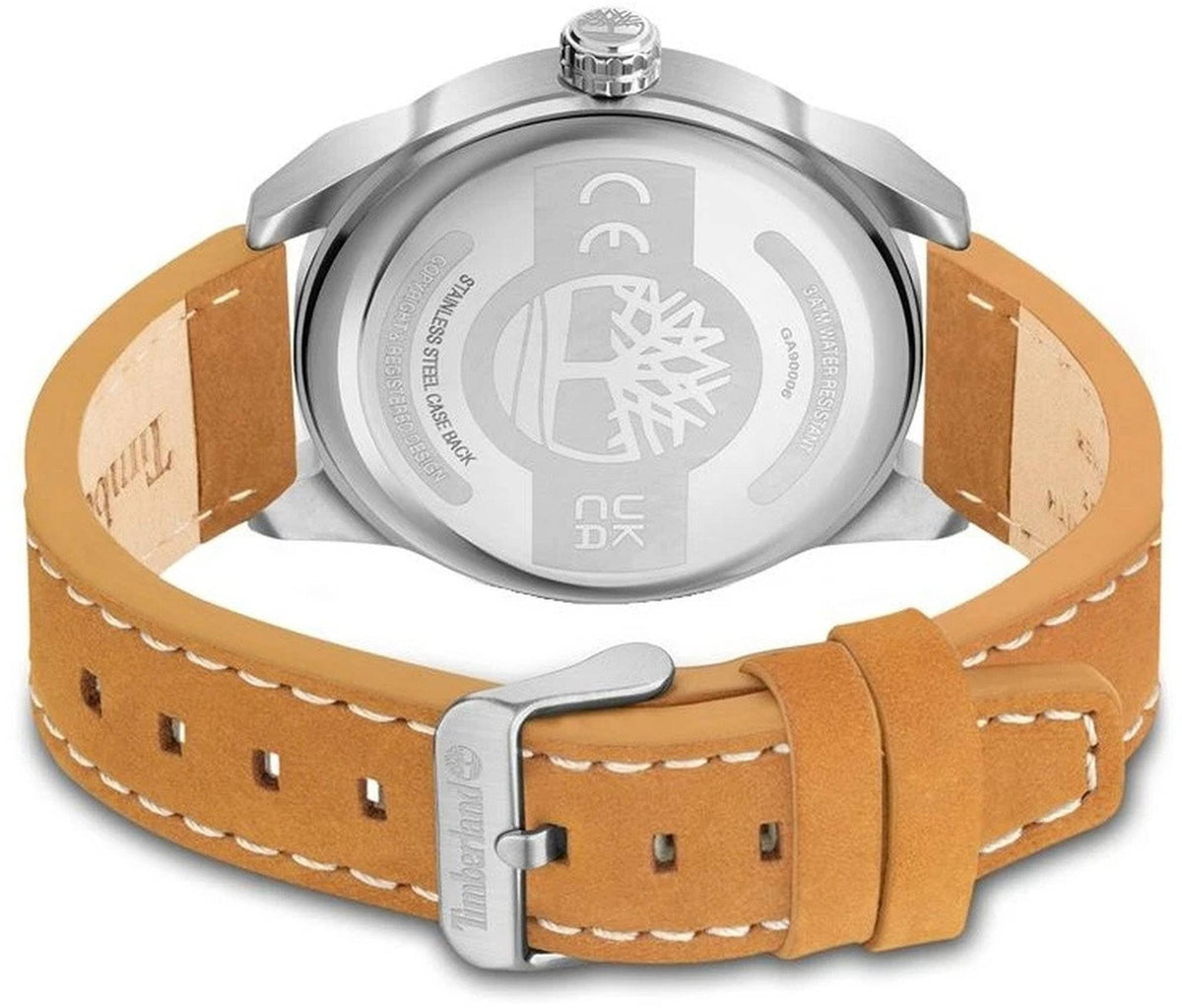 Timberland Analoguhr Herren Palmyra-Z Silberfarben Beige Braun TDWGA9000601M