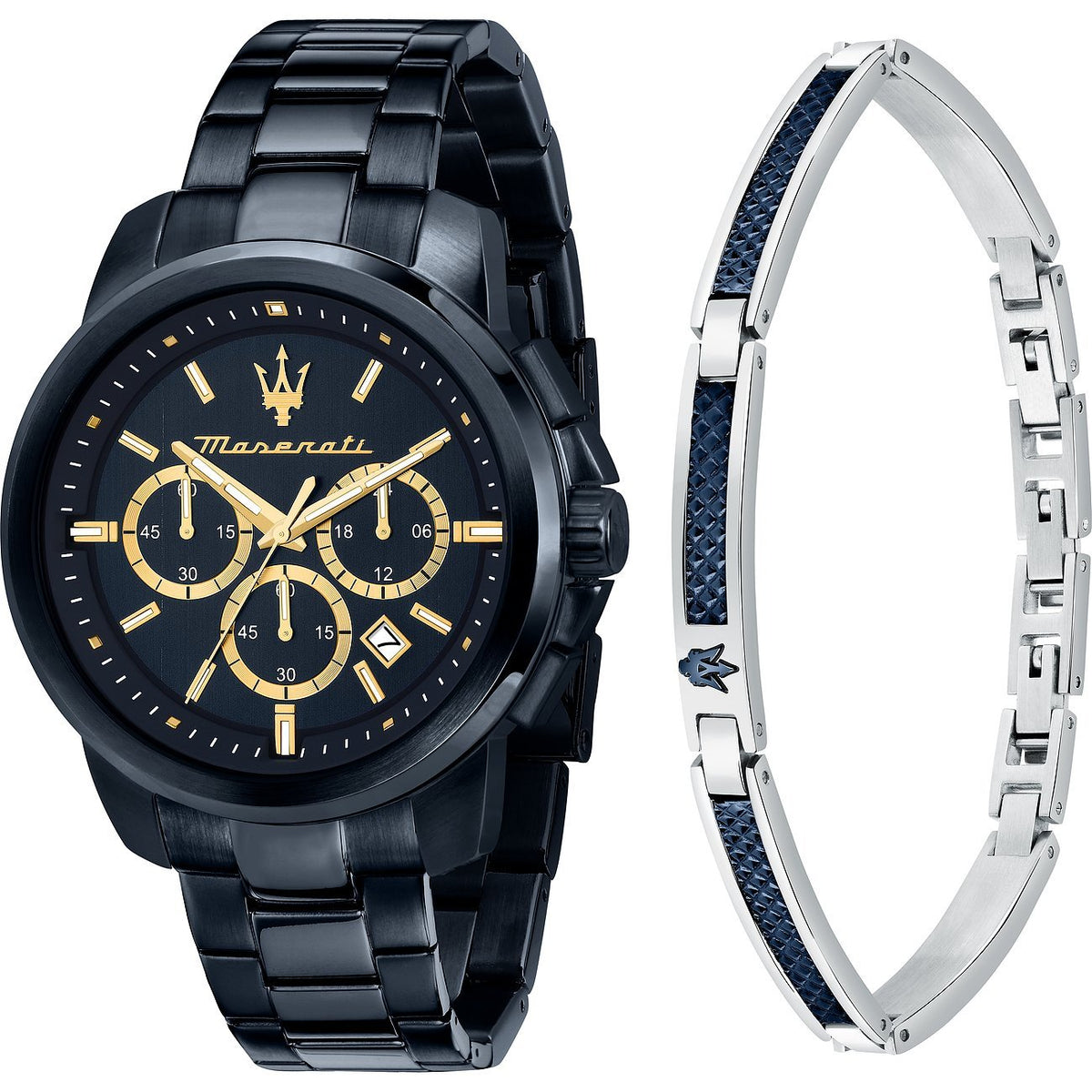 Maserati Chronograph Successo Herren Uhr Dunkelblau R8873621042