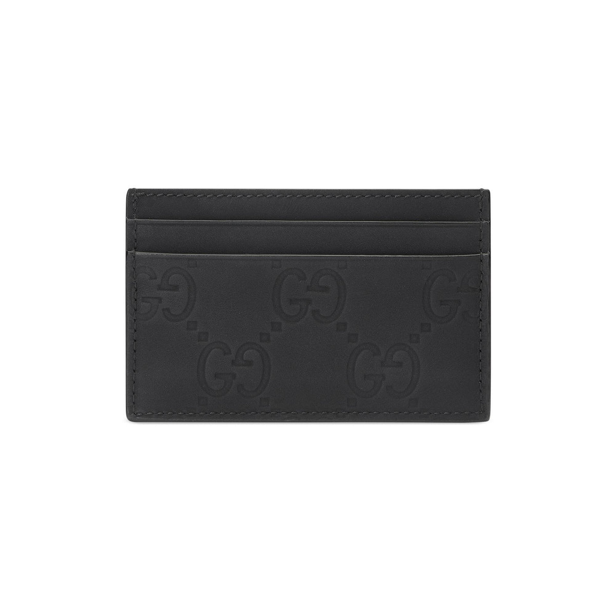 Gucci Geldbörse Unisex Rubberized Leather Small Wallet Schwarz 771315 AAC0L 1000