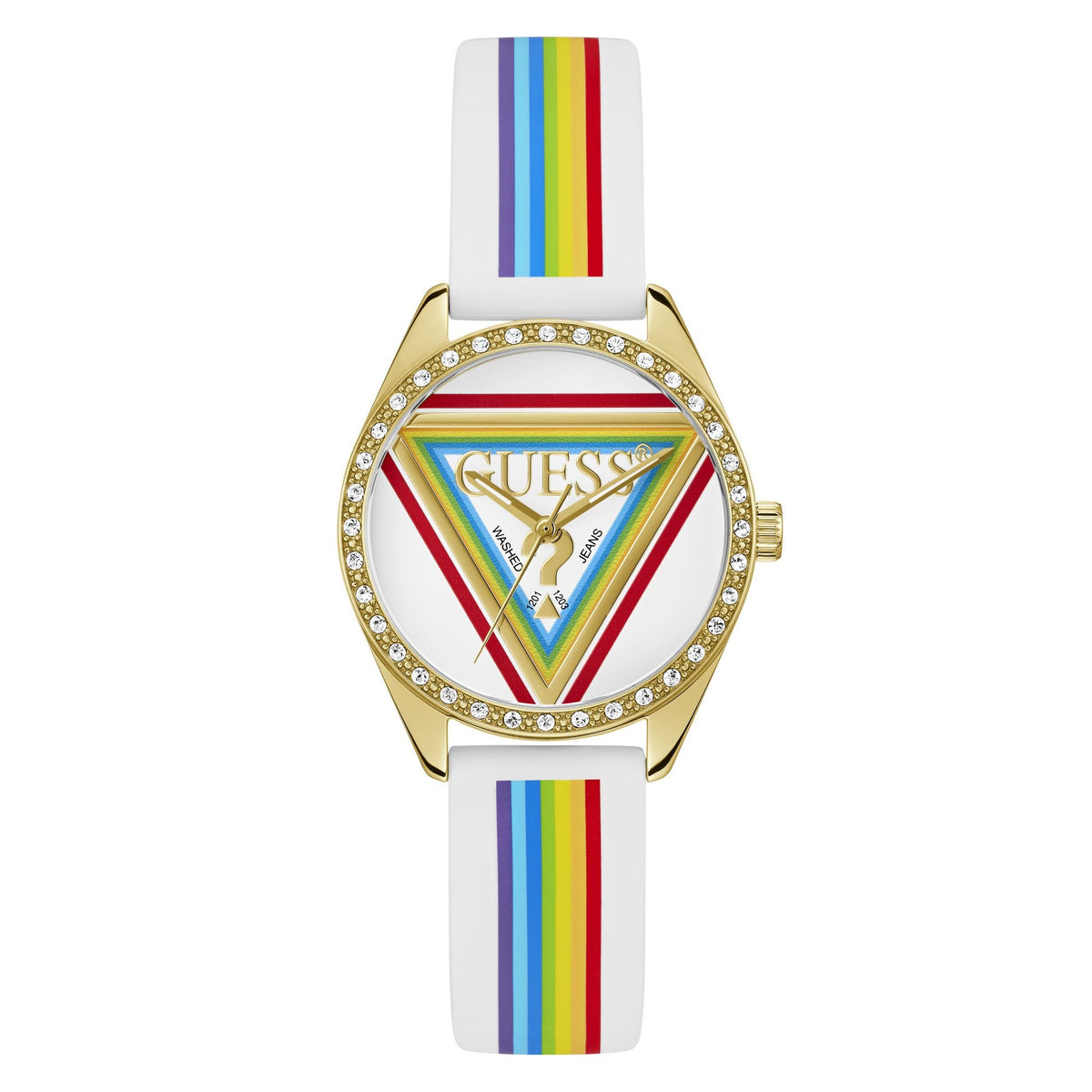 guess Armbanduhr Damen JOY Weiß GW1045L2