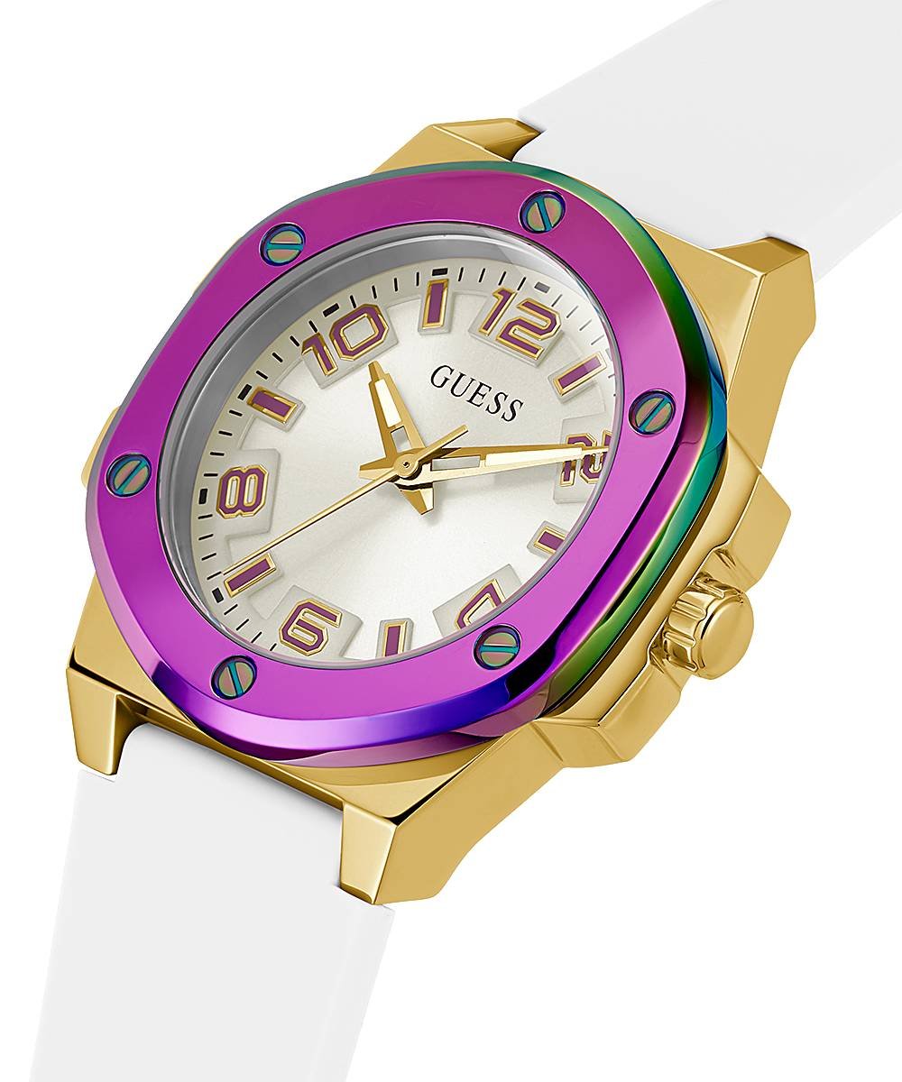 Guess Damen Armbanduhr  38 mm Armband Silikon GW0556L2