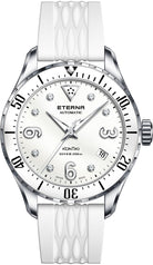 Eterna Armbanduhr Damen Automatik 38mm Silber Weiß 1280.41.66.1380