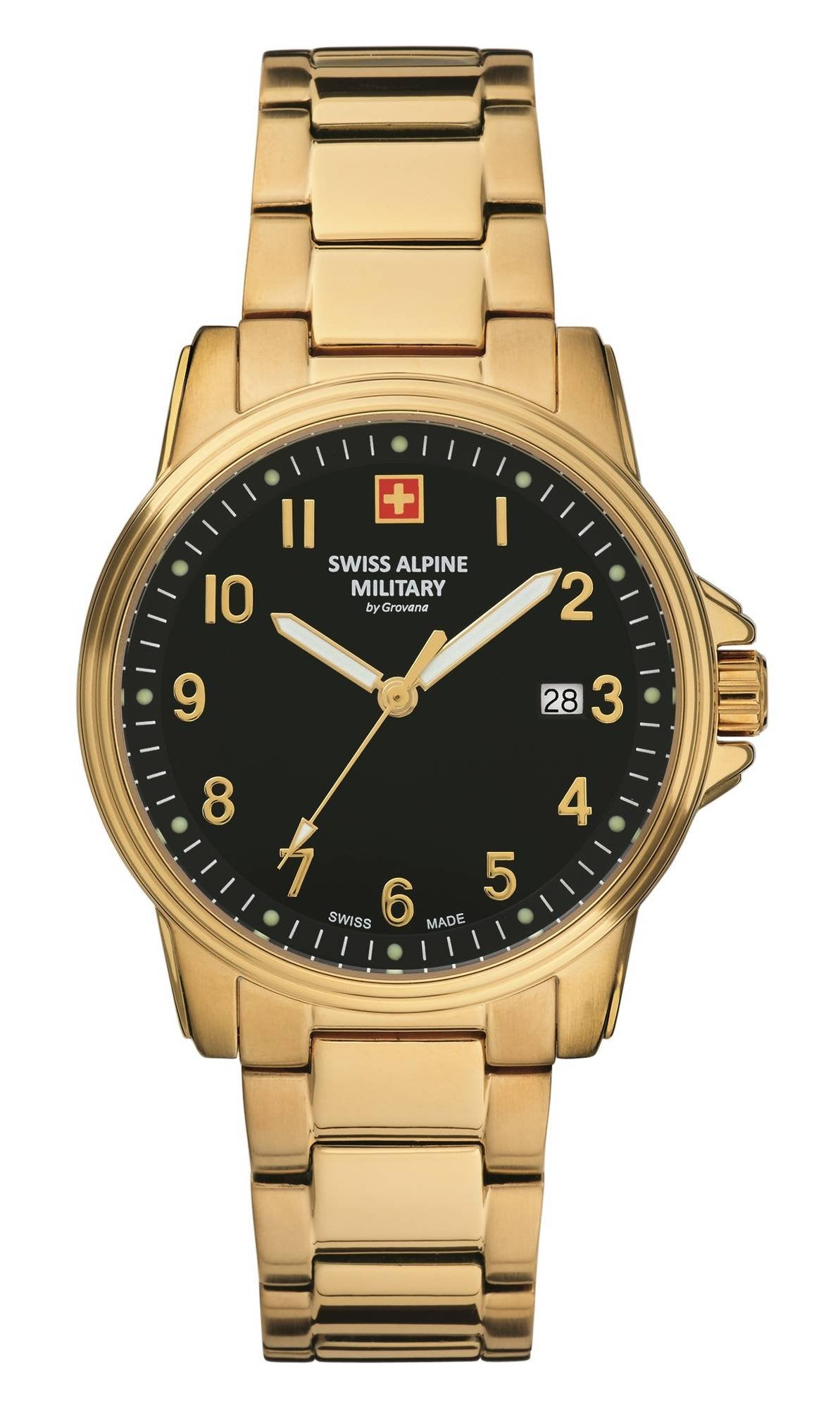 Swiss Alpine Military Herren Armbanduhr 40 mm Armband Edelstahl 7011.1117