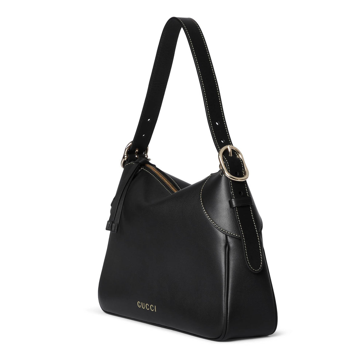 Gucci Schultertasche Damen GG Emblem Medium Schwarz 815216-AAEC2-1000