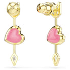 Swarovski Ohrhänger Damen Idyllia Herz mit Pfeil Weiß Goldlegierungsschicht 5737295