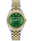 Palm Angels Armbanduhr Damen Pioniere Bicolor Grün Gold PMWLG0001503