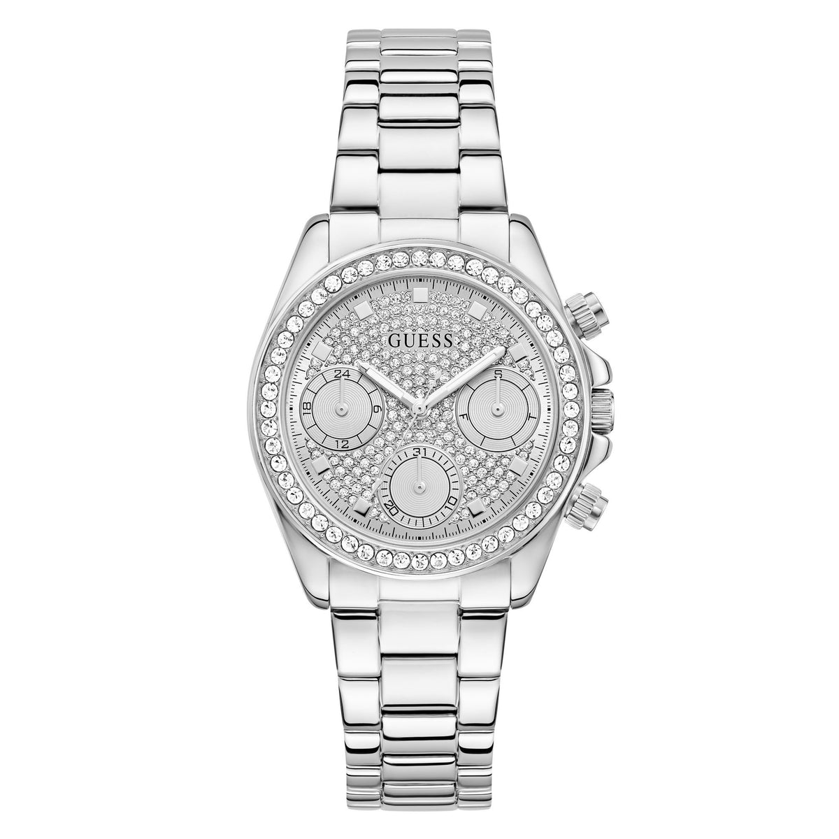 GUESS Damenuhr VICTORIA Silberfarben Silber GW1037L1