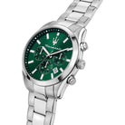 Maserati Herrenuhr Attrazione Silber Grün R8853151011