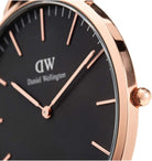 Daniel Wellington Analoguhr Unisex Classic St Mawes Roségoldfarben Schwarz DW00100124