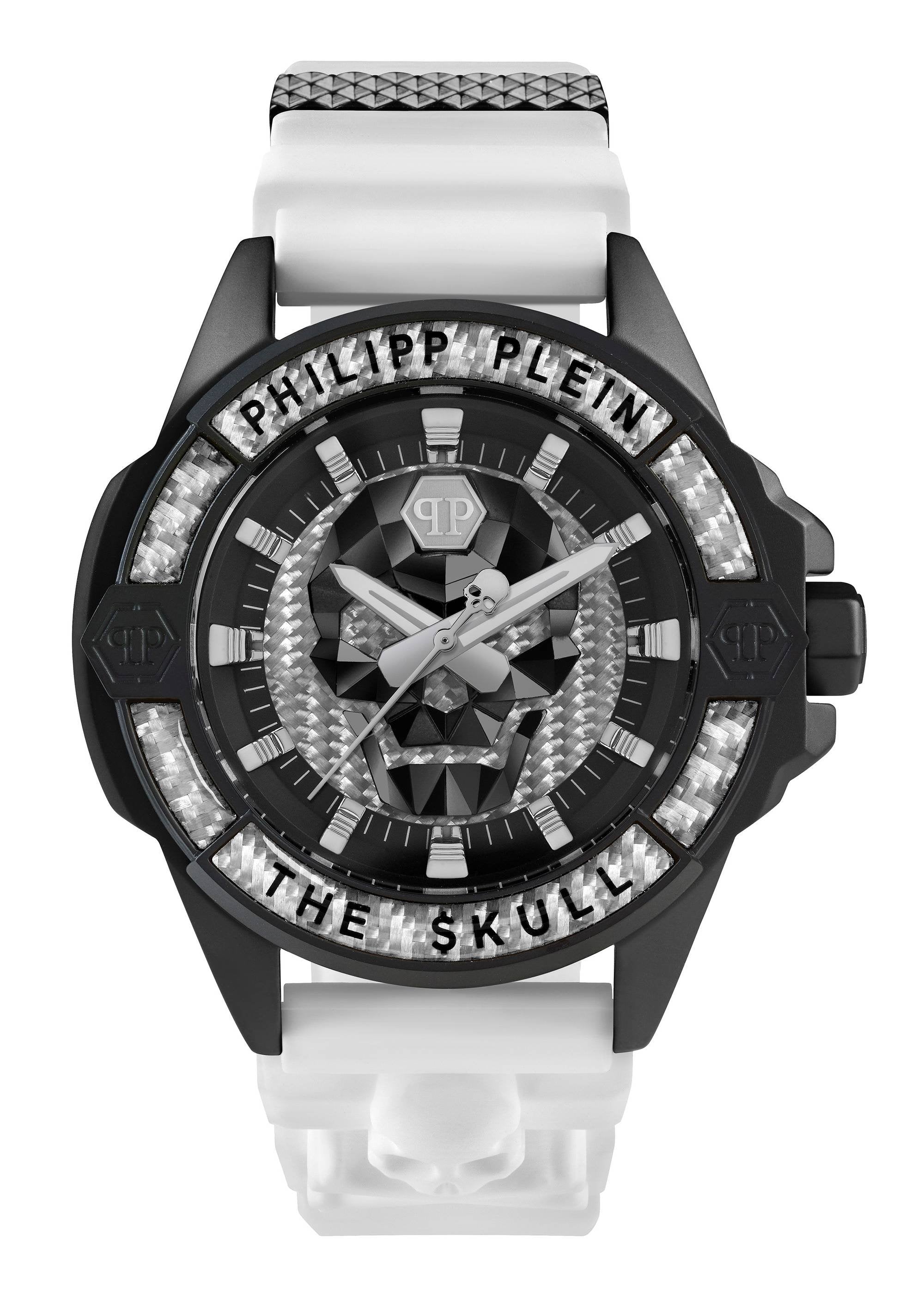 Philipp Plein Herrenuhr The $kull Carbon Fiber
