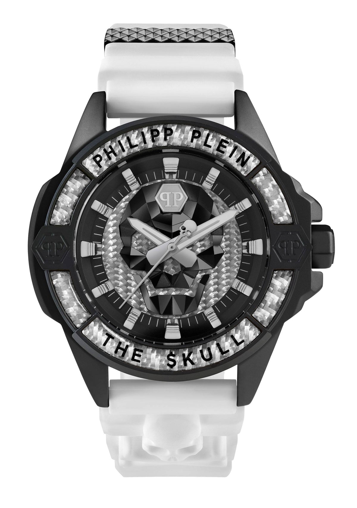Philipp Plein Herrenuhr The $kull Carbon Fiber