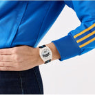 adidas Project Two Unisex Armbanduhr, Quarz Analog, Kunststoff, 38 mm, Kunststoffarmband, Schwarz, 5 bar, Zifferblattfarbe: Mehrfarbig, AOST25038