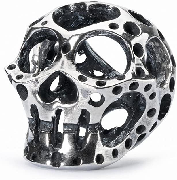 Trollbeads Damen-Bead Mexican Sugar Skull 925 Silber TAGBE-20162