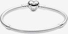 PANDORA Moments Schlangen-Gliederarmband mit Funklendem Herz-Verschluss 590727CZ Damenarmband