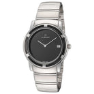 Eterna Armbanduhr Herren Quartz 38 mm Silber Schwarz 3107.41.40.0110