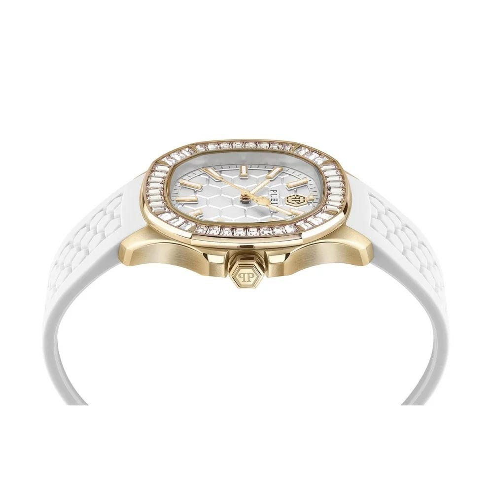 Philipp Plein Damen Armbanduhr The $pectre Lady PWTAA0924 Gold/Weiß