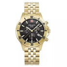 Swiss Alpine Military by Grovana Herrenuhr Cruiser Chronograph Gold Schwarz 7024.9117