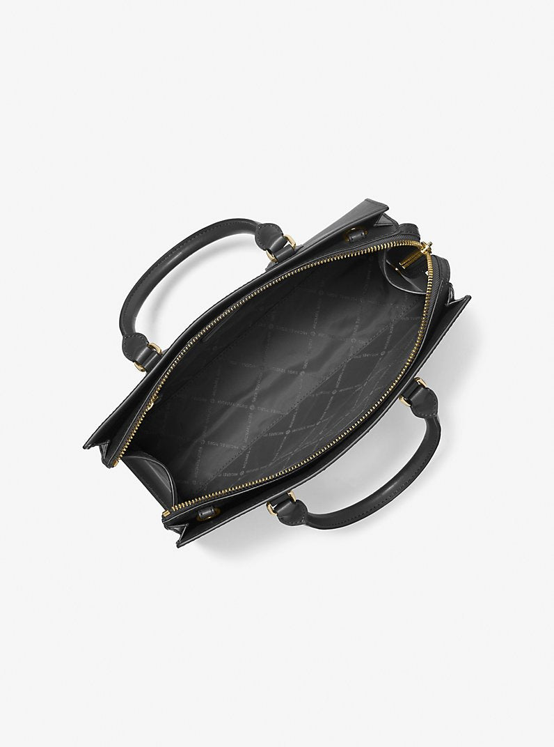 Michael Kors Damen Handtasche Sheila Medium Satchel Schwarz 35S3G6HS2L