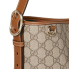 Gucci Tasche Unisex GG Emblem Collection Beige/Dunkelbraun 847452-FAD6L-9758