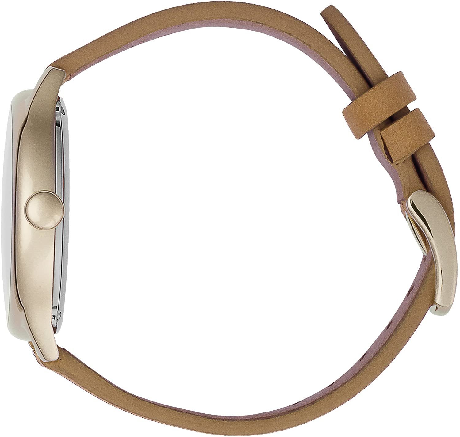 Ice-Watch - Ice Time Beige Champagne - Beige Damenuhr mit Lederarmband - 013073 (Small)