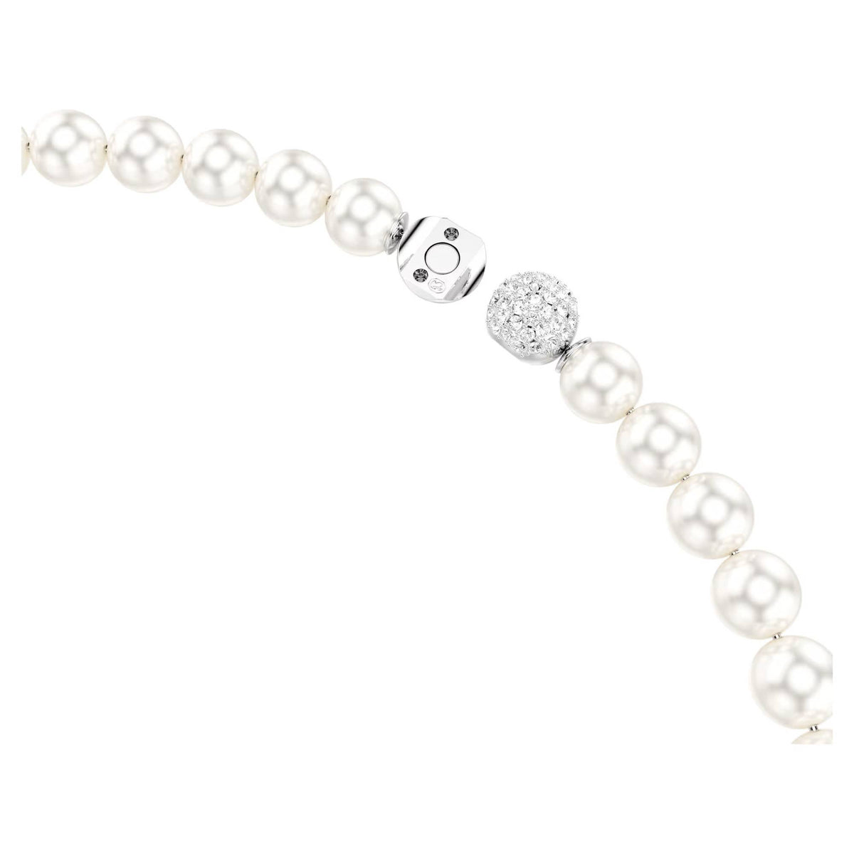 Swarovski Damen Matrix Halskette weiß 5747746