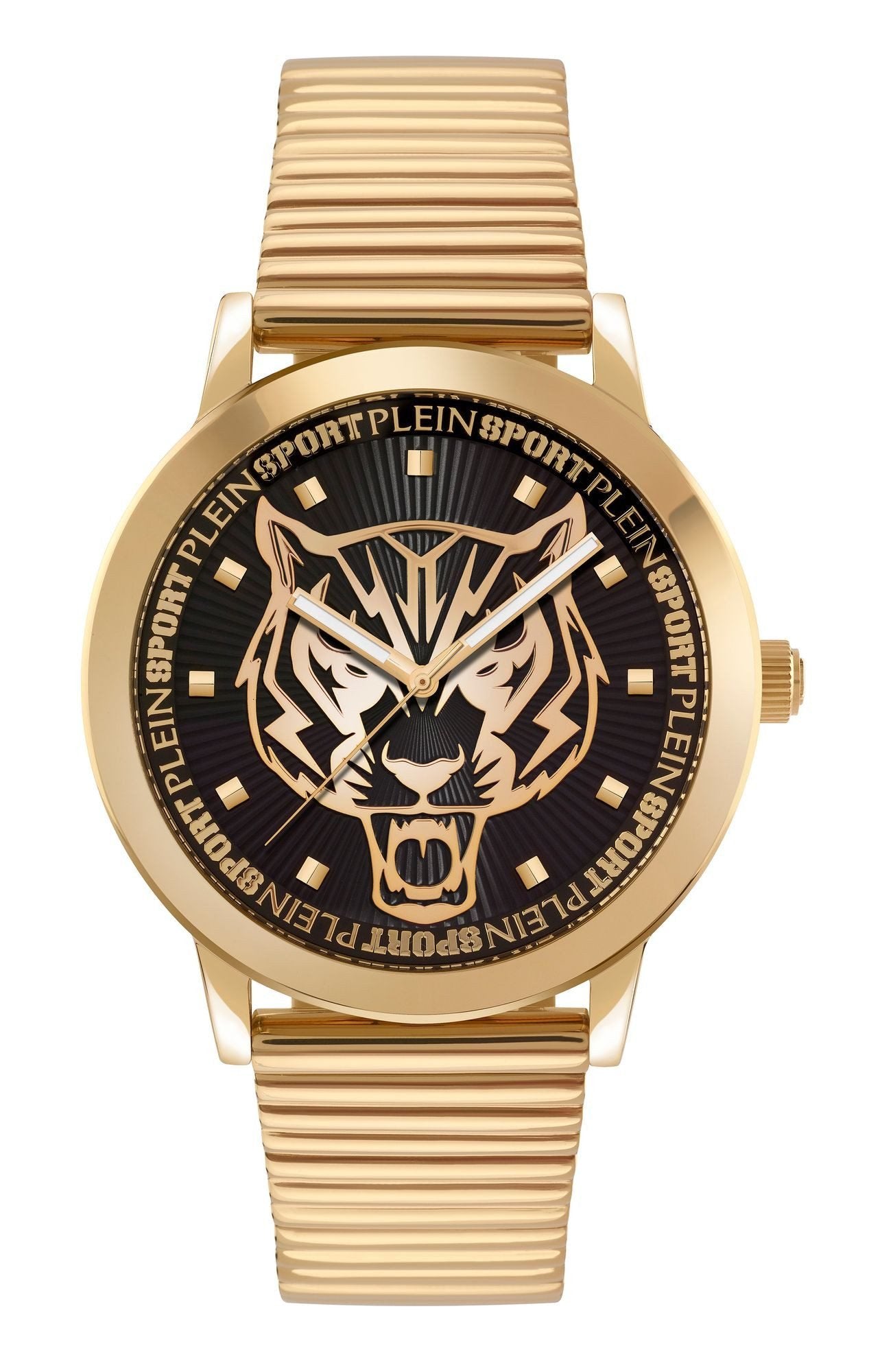 Plein Sport Unisex Uhr Iron Tiger PSKDA0924 Gold/Schwarz Edelstahl 44 mm