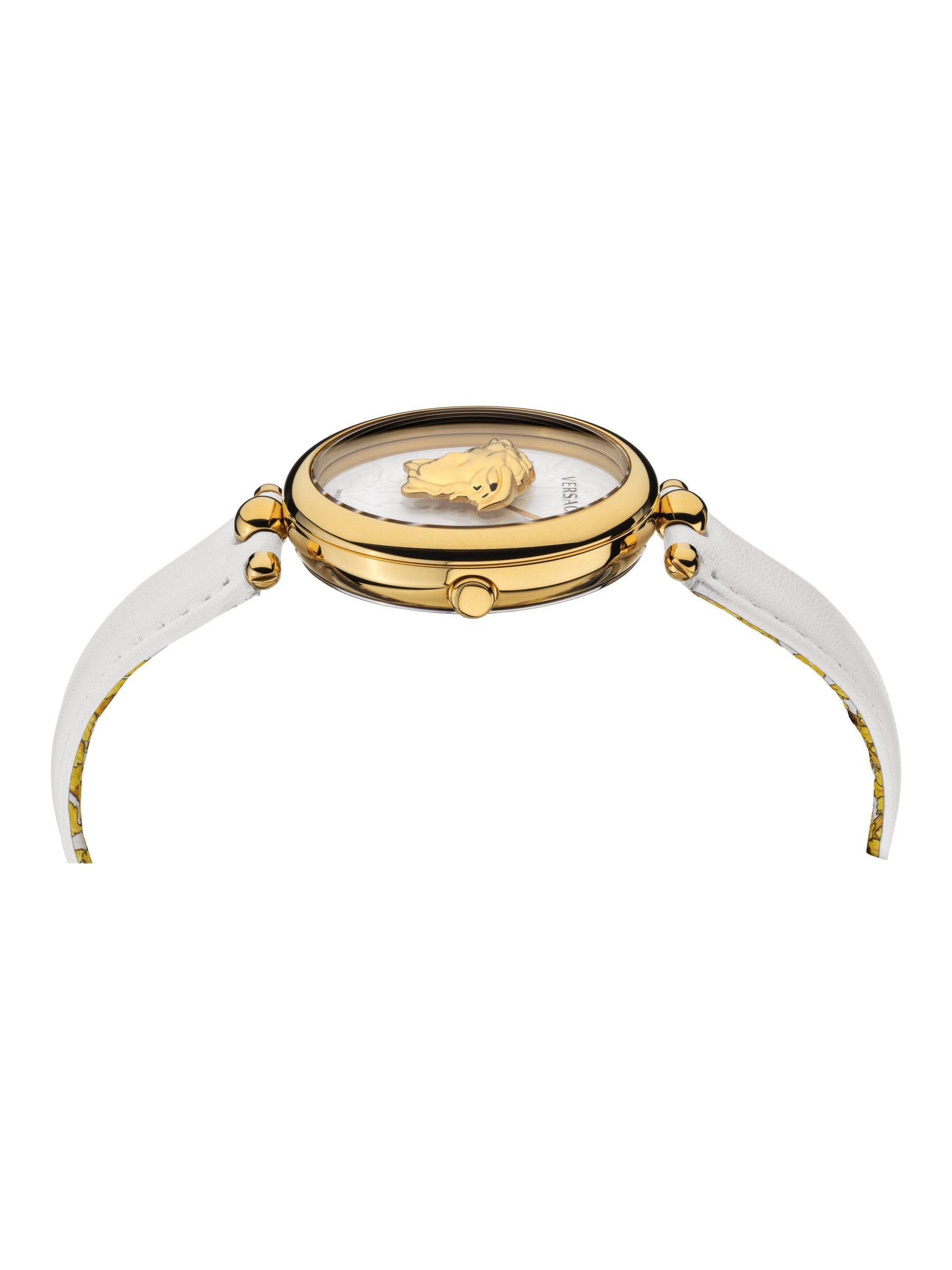 Versace Damen Armbanduhr  Palazzo Empire 39 mm Medusa auf dem Zifferblatt Armband Leder VECO01320