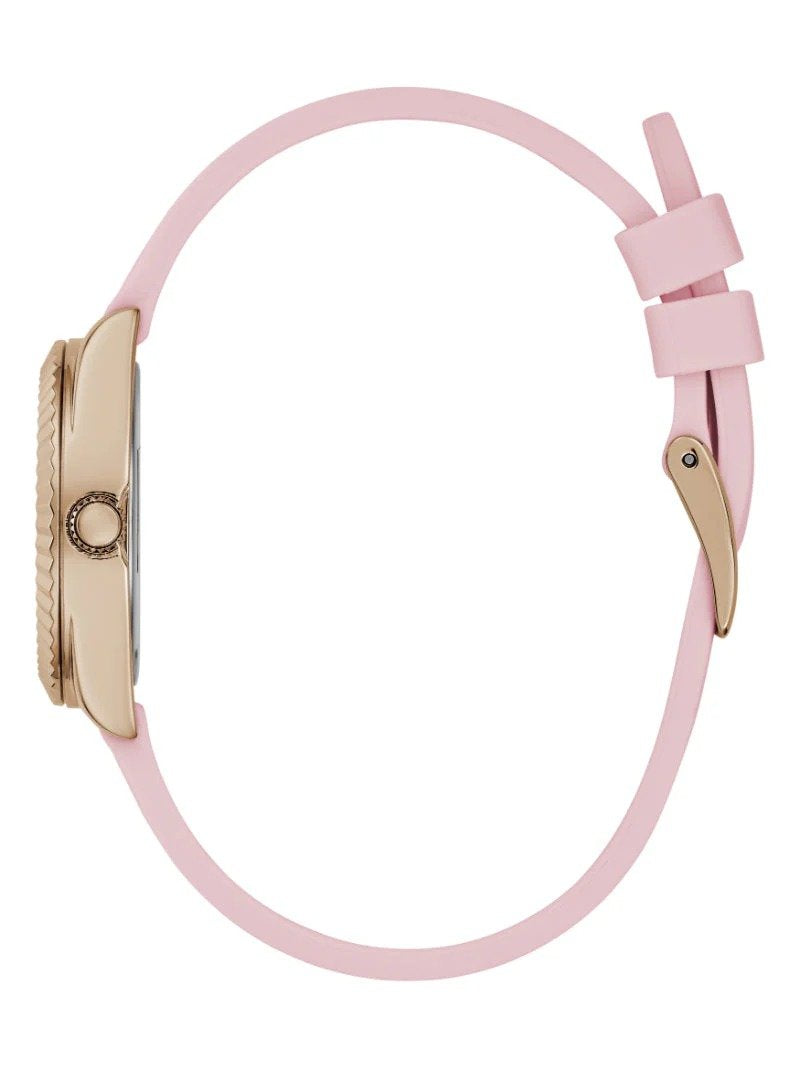 Guess Damen Armbanduhr Mini Luna rosa, rosegold GW0724L3