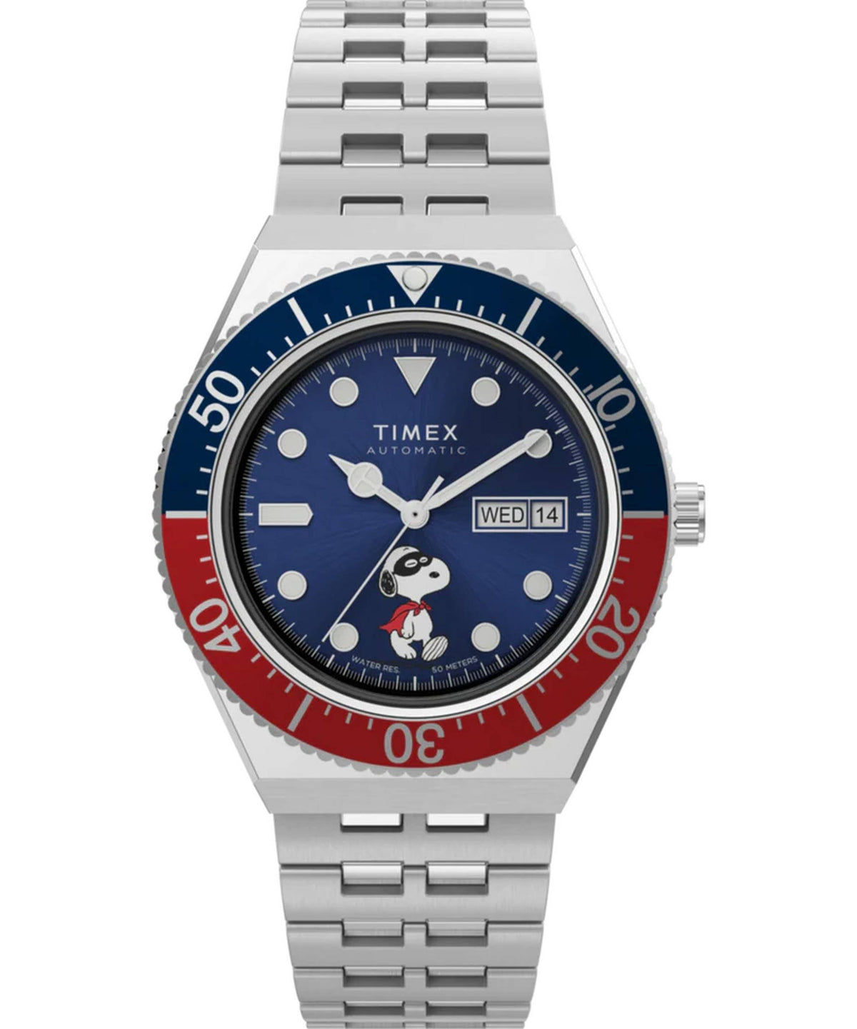 Timex Automatikuhr Herren Peanuts® x Timex M79 Silber TW2W475007U