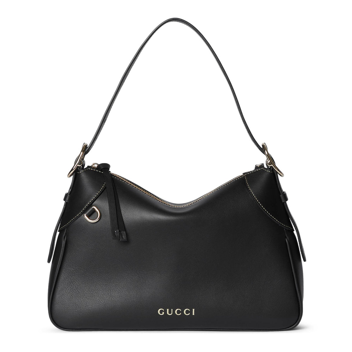 Gucci Schultertasche Damen GG Emblem Medium Schwarz 815216-AAEC2-1000