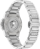 Versace Damen Analog Quarz Armbanduhr Greca Reaction