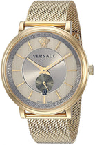 Versace Herren-Armbanduhr V-Circle Manifesto Edition Schweizer Quarz Edelstahl VBQ070017