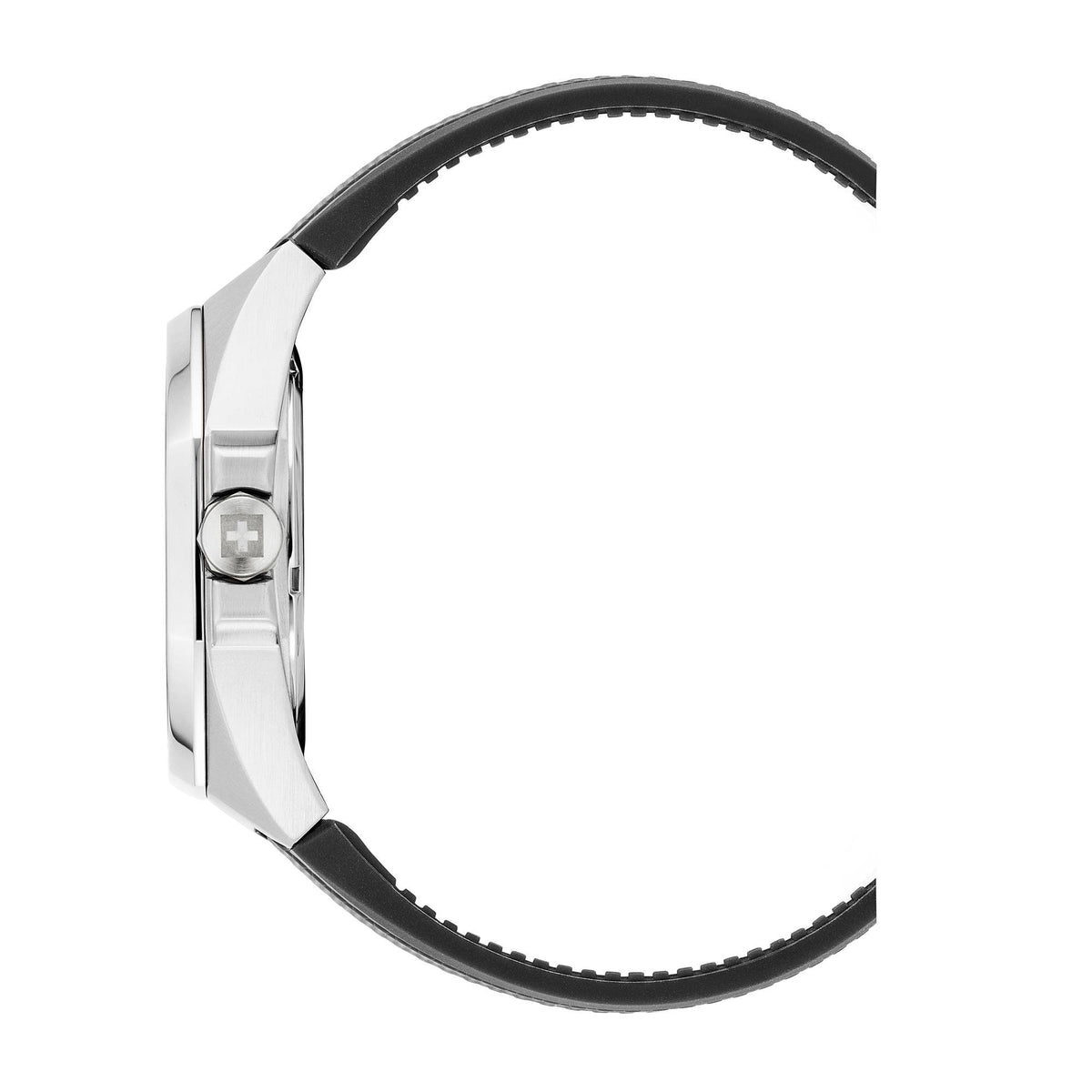Swiss Alpine Military Herren Armbanduhr 42 mm Avenger Silicon schwarz 70051837