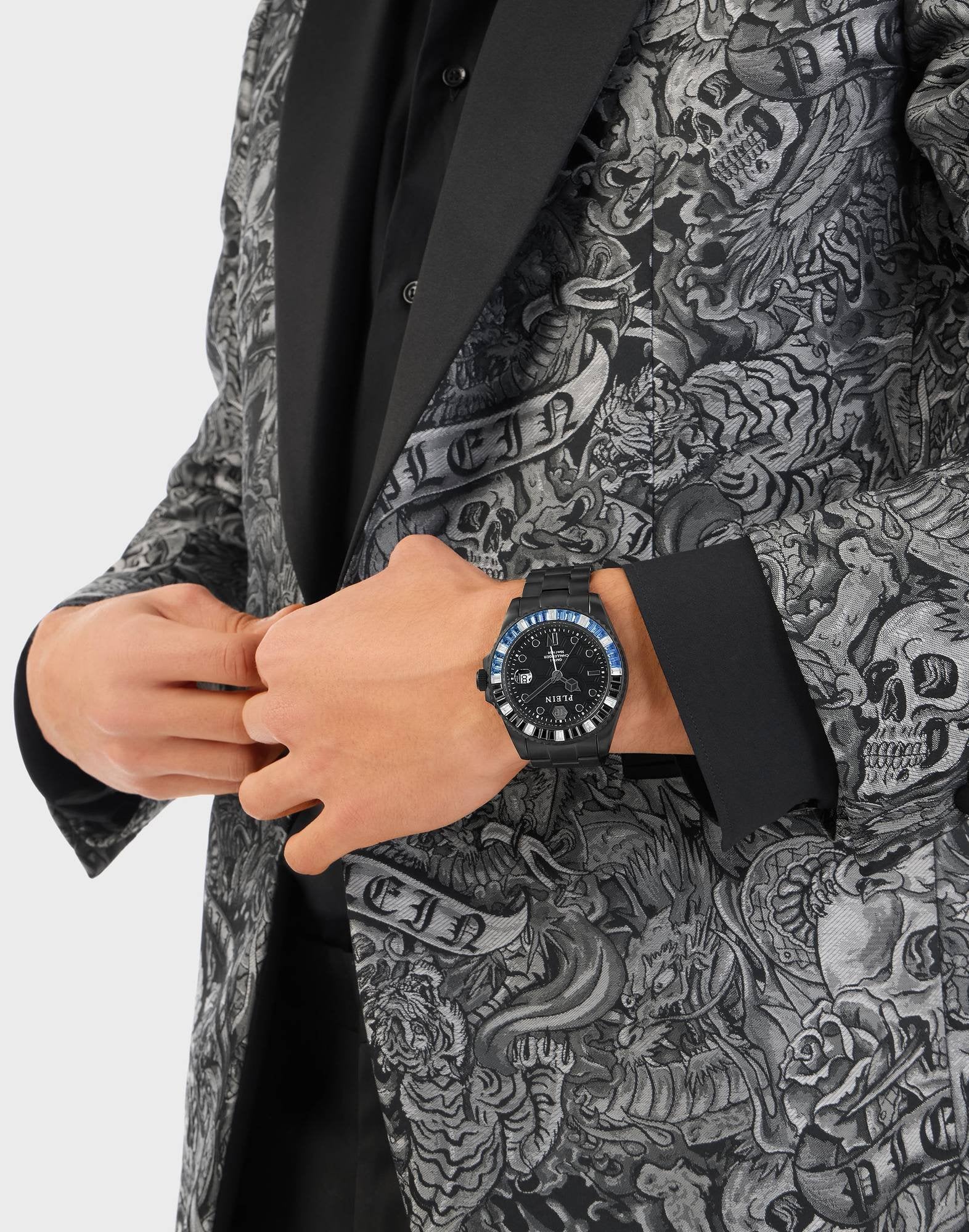 Philipp Plein Unisex Uhr GMT-I Challenger Baguettes