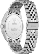 Guess Armbanduhr Herren Jaden Silver Tone Multi-function Date Watch Silber GW0977G1