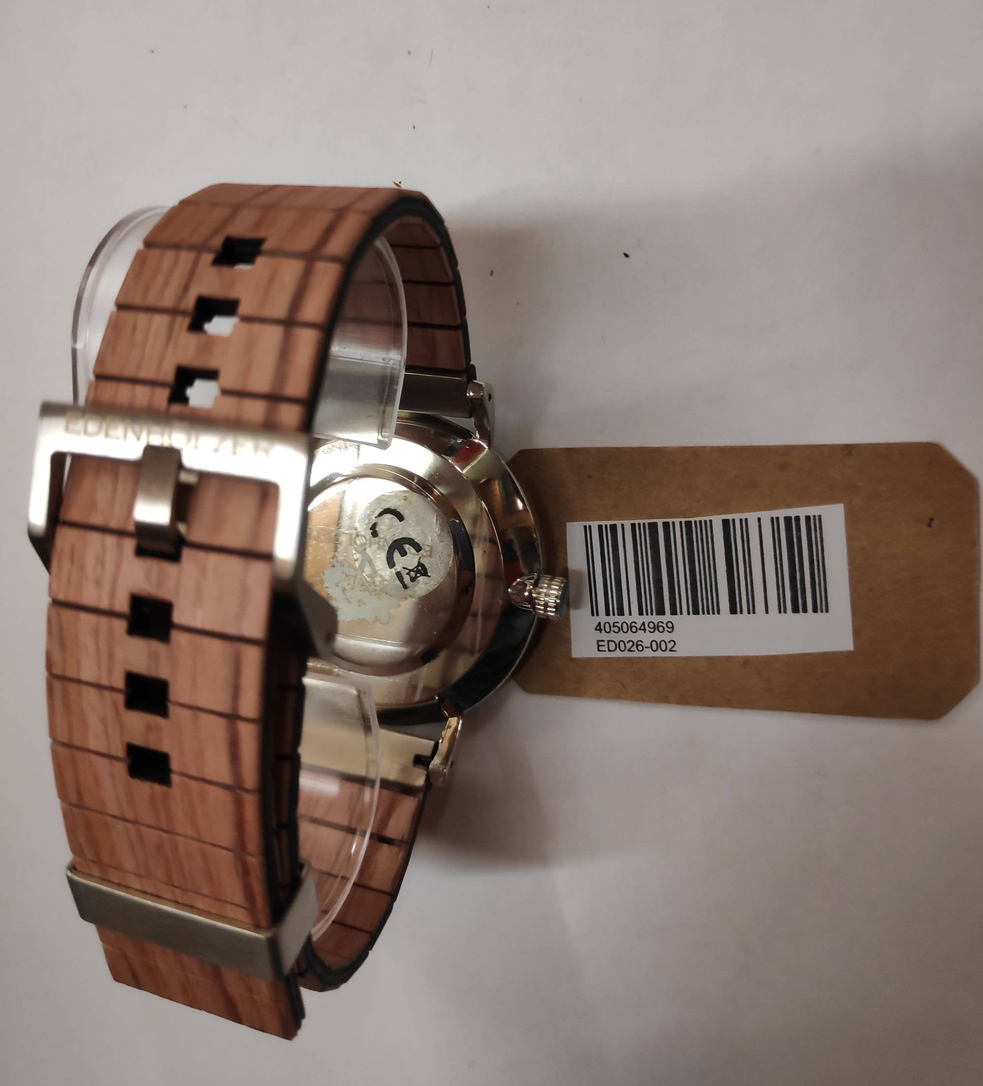 Edenhölzer Holzuhr Armbanduhr Holzarmband Slim Holz Hardlex St. Kitts