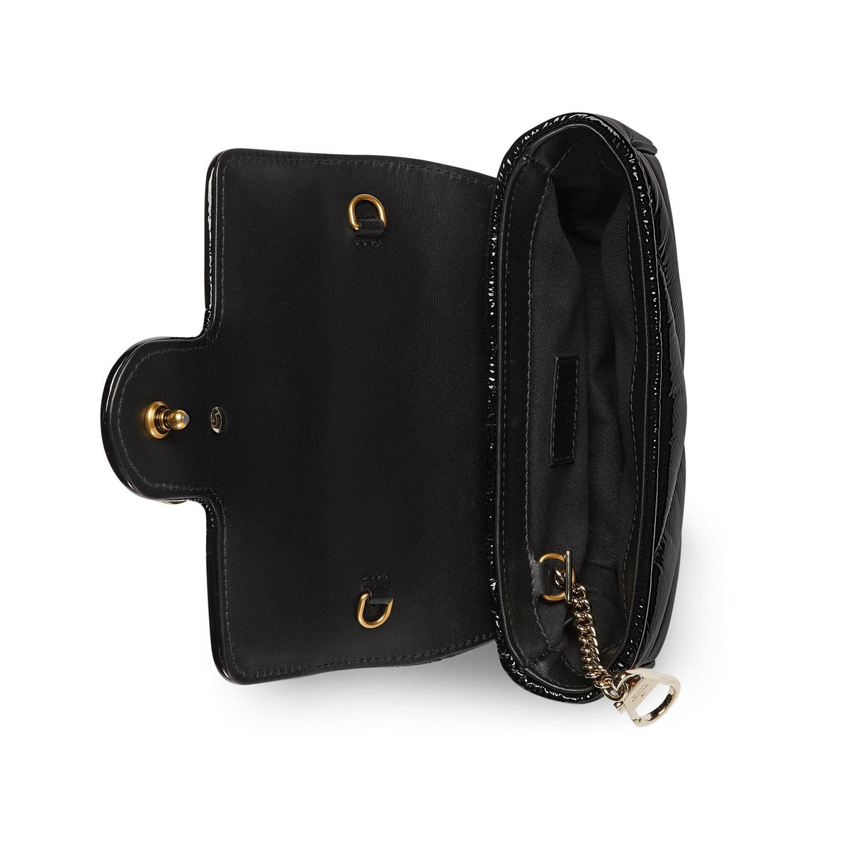 Gucci Handtasche Damen GG Marmont Super Mini Bag Schwarz 476433-AADP6-1000