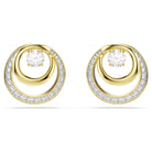 Swarovski Ohrstecker Damen Hyperbola Ohrstecker Rundschliff Weiß Goldlegierungsschicht 5740407