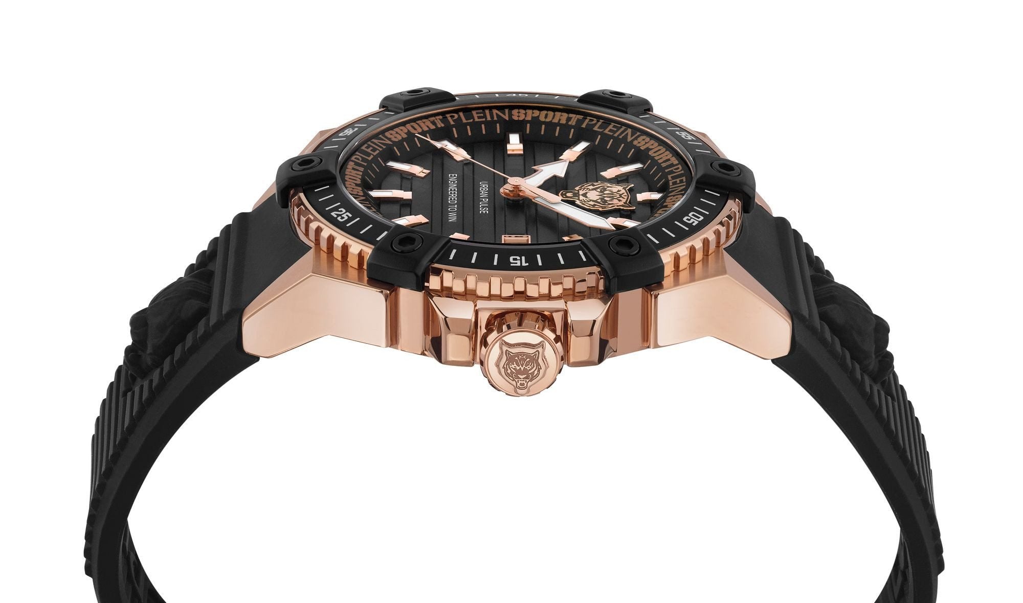 Philipp Plein Uhr Herren Urban Pulse PSFDA0424 Schwarz / Roségold
