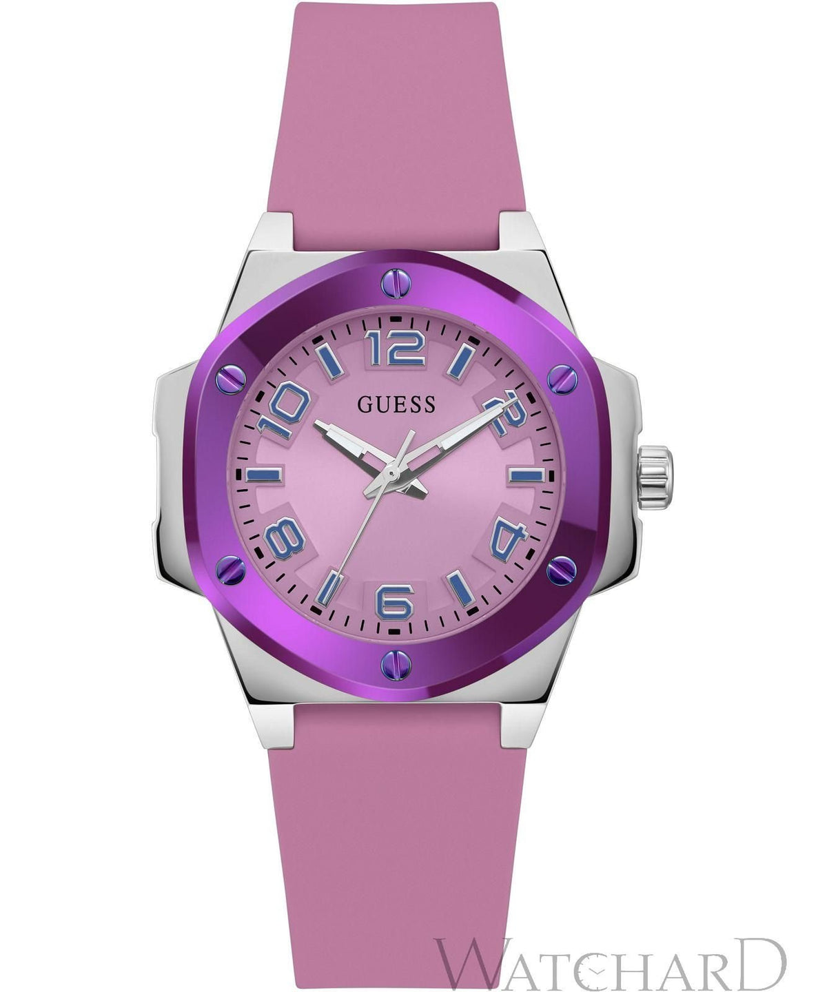Guess Damen Armbanduhr  38 mm Armband Silikon GW0556L1