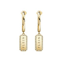 Philipp Plein Ohrringe Damen Gold Edelstahl TAG Preciosa Crystals PJQEA08EU