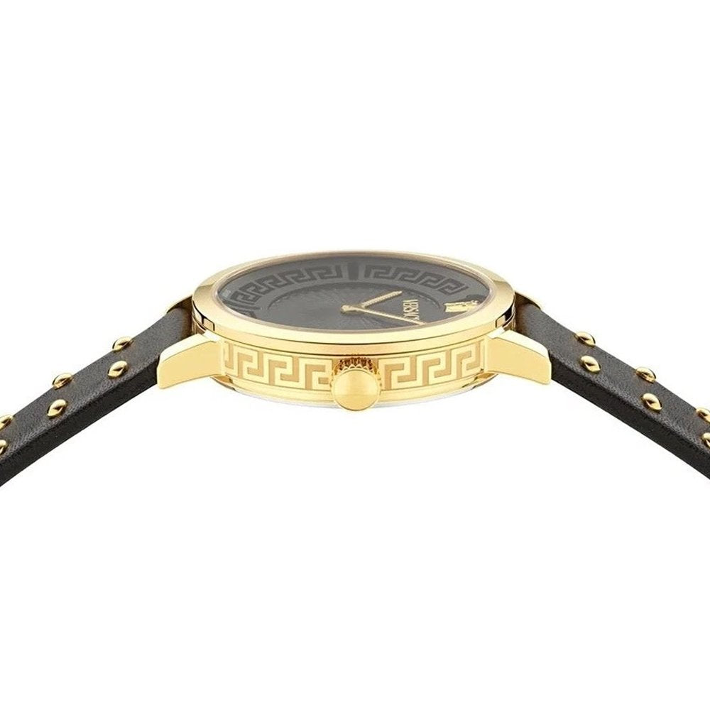 Versace Damenuhr Greca Fortuna Schwarz/Gold VE0A00225