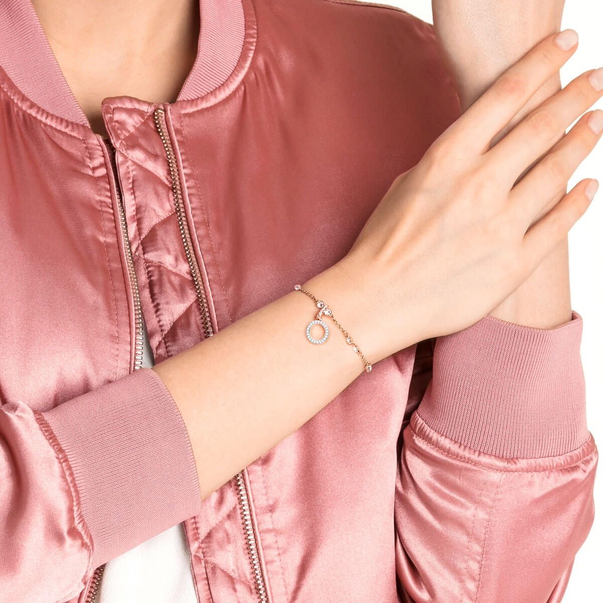 Swarovski Charm Damen Remix Collection Buchstabe O Roségold 5437607