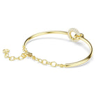 Swarovski Armreif Unisex Dextera Rundschliff Weiß Goldfarben 5743569